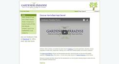 Desktop Screenshot of gardeners-paradise.co.uk
