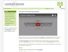 Tablet Screenshot of gardeners-paradise.co.uk